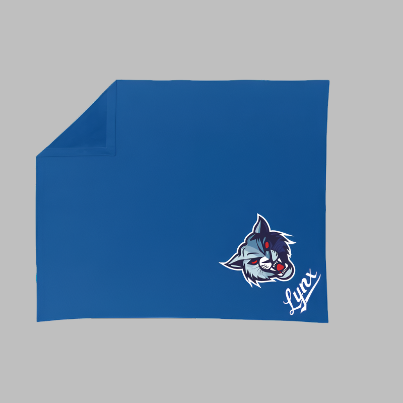 Custom Sweatshirt Blanket with Lynx Logo