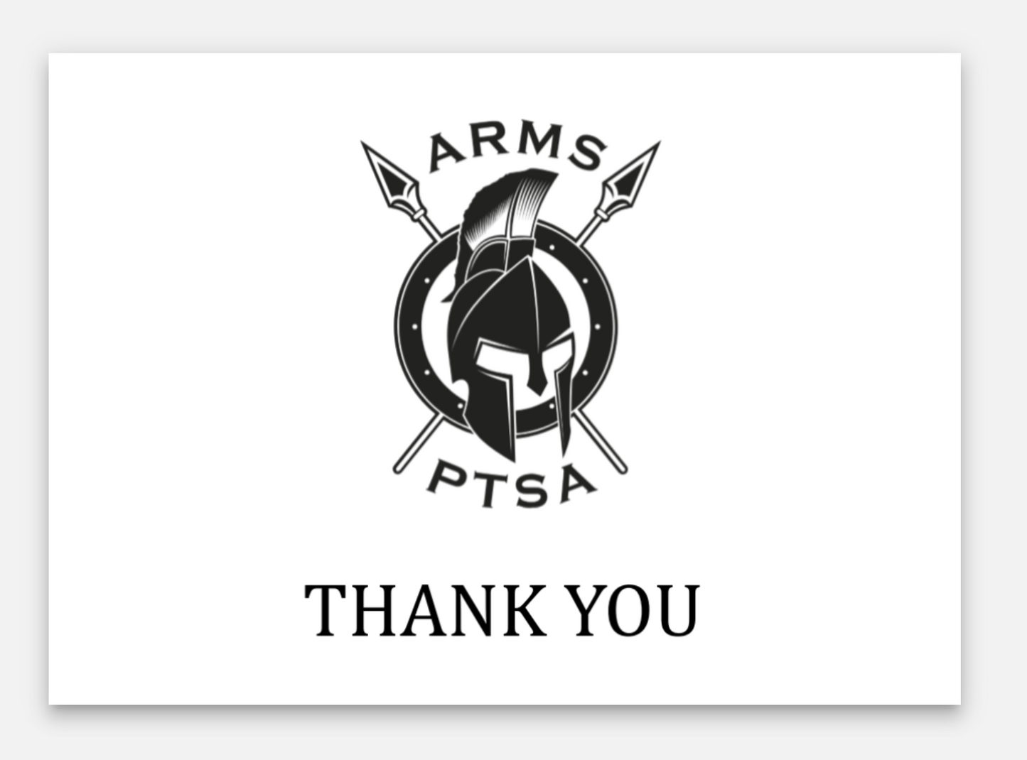 ARMS Thank You notes