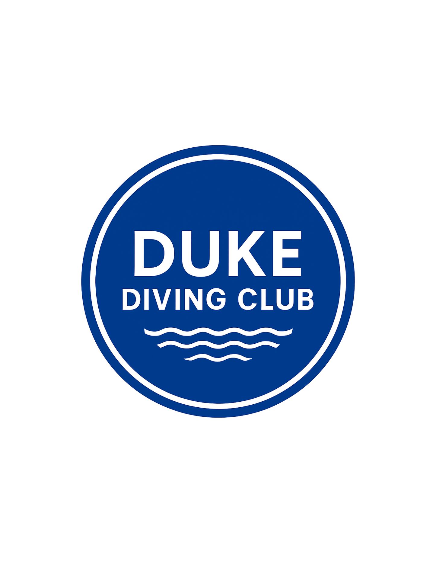 Duke Diving Round Car Magnet