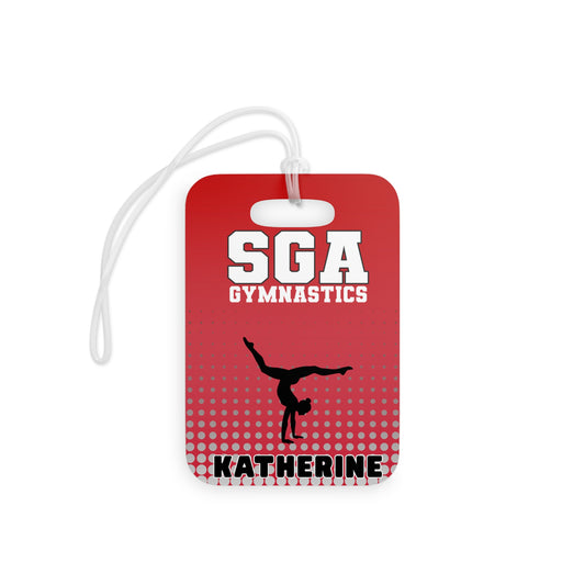 Personalized Gymnastics Bag Tag – 'SGA Gymnastics' with Name
