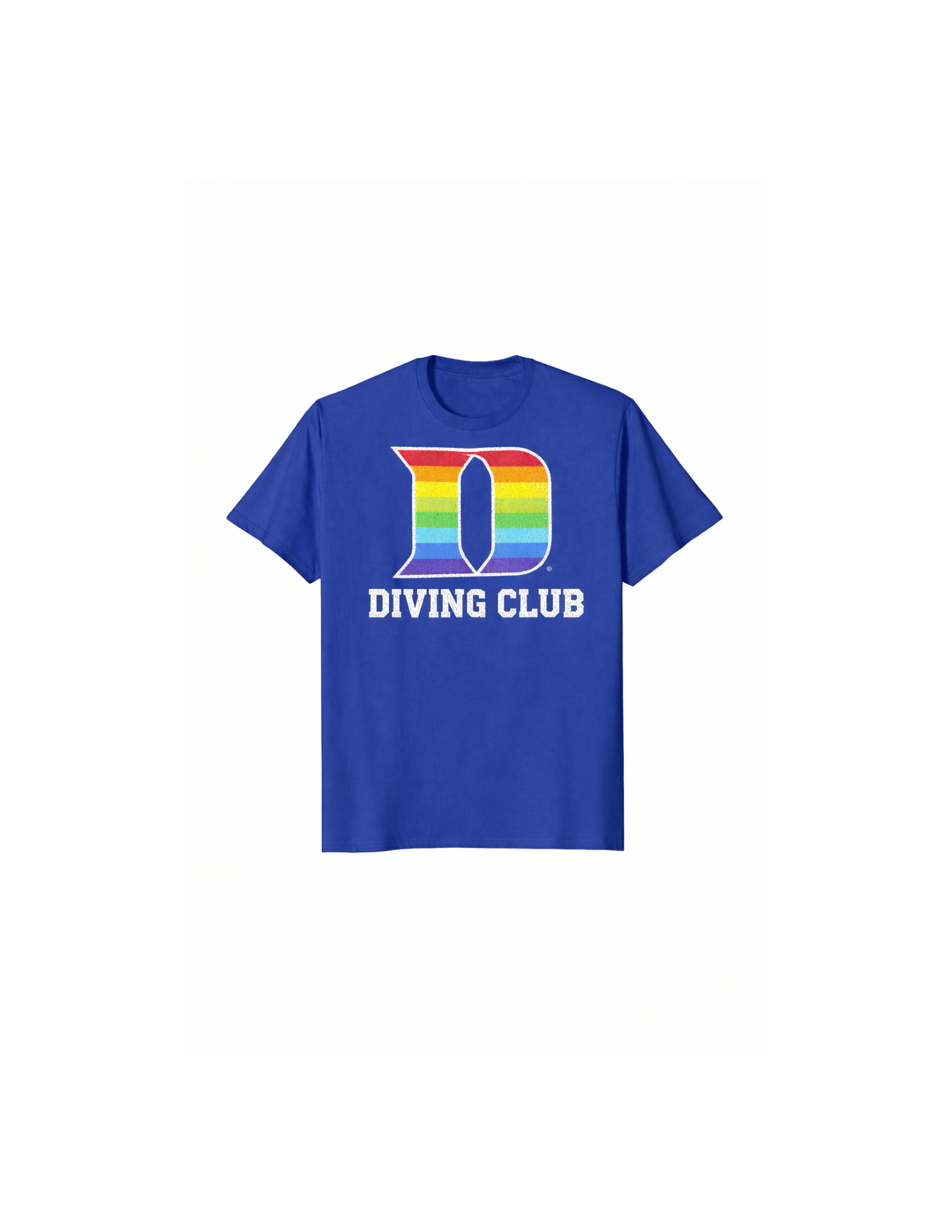 Duke Dive Club Adult Unisex Rainbow T Shirt