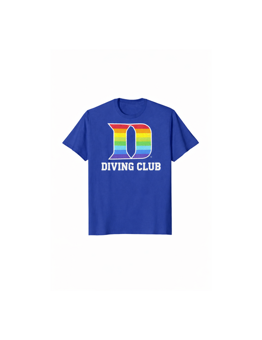 Duke Dive Club Adult Unisex Rainbow T Shirt