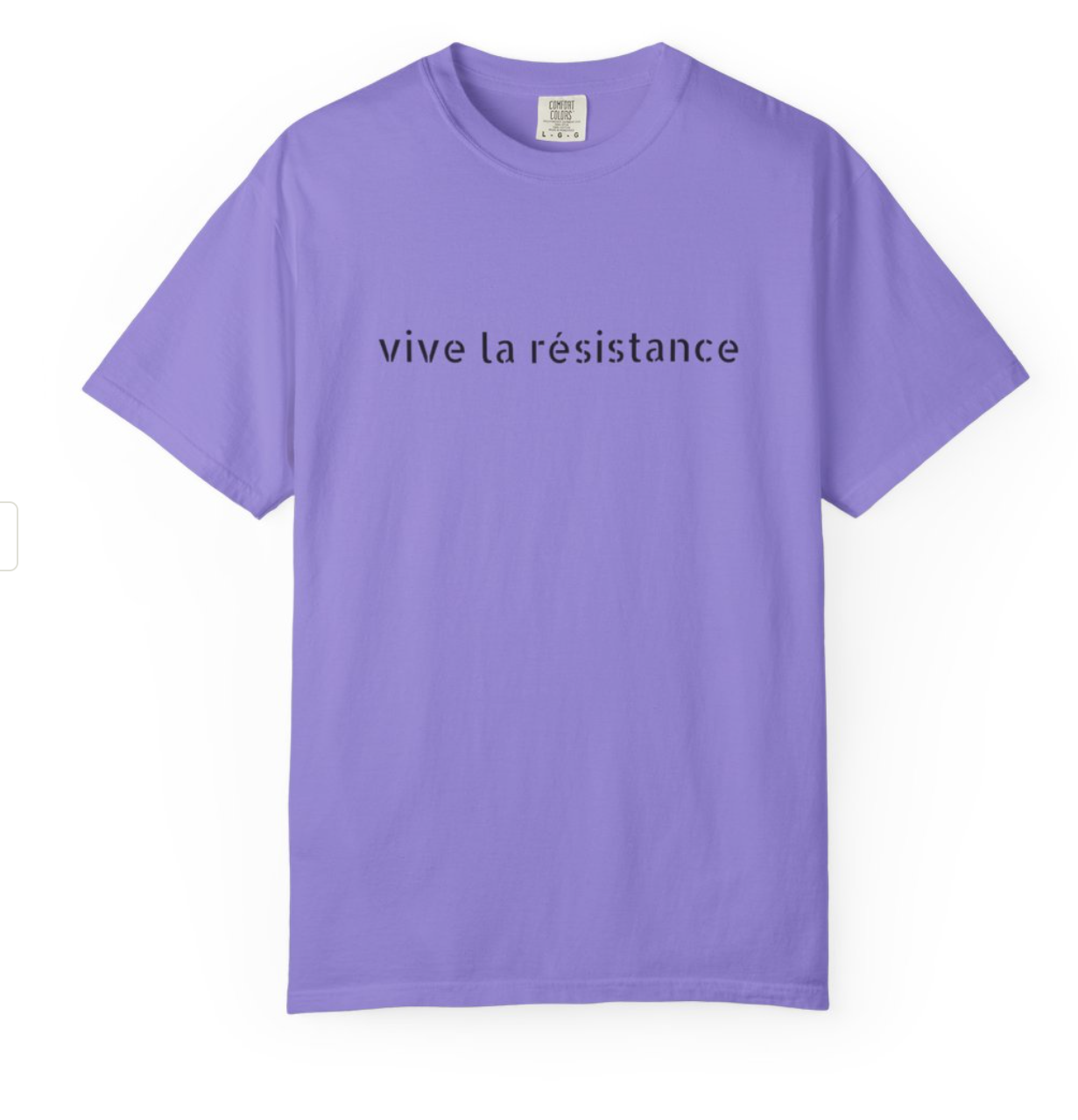 Vive la Résistance T-Shirt — Minimalist French Slogan Tee