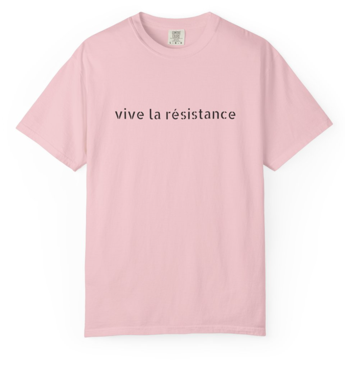 Vive la Résistance T-Shirt — Minimalist French Slogan Tee
