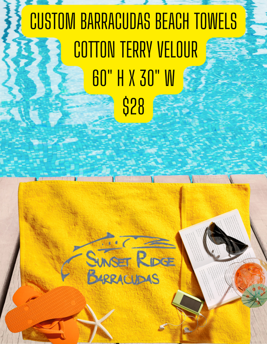 Barracudas Beach Towel