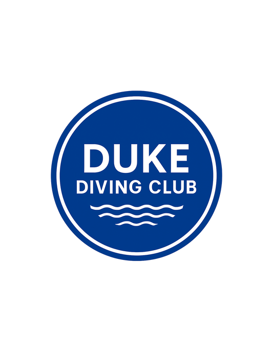Duke Diving Round Car Magnet