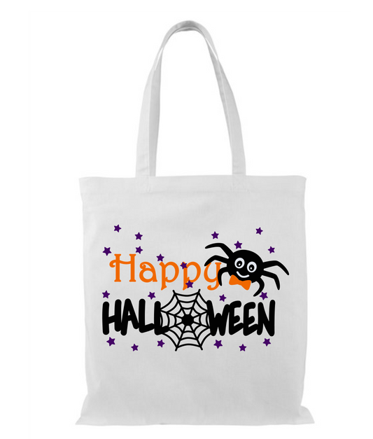 Halloween Trick or Treat Bag Bowtie Spider